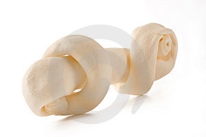 Tiernahrung-mehr Knochen für die Lieblings-Hund isoliert auf weißem hintergrund.