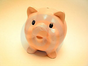 Carino rosa maialino Banca.