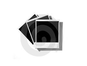 Staré Polaroid Film Medzier na Bielom Pozadí.