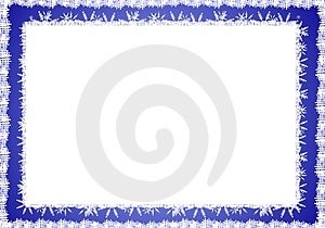 Ilustraciones presente delgado azul fronteras rural cinta en blanco azul.