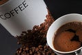 Coffee and beans free stock image
