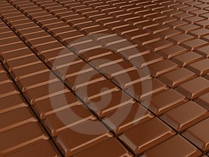 Schokolade hoch detailliert  dreidimensionale computergerenderte grafiken.