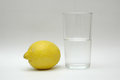 Water and lemon free stock image
