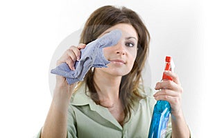 Imagen de una mujer limpieza.