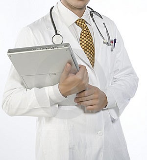 Medico complessivamente, portatile un stetoscopio.