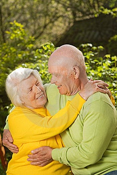 L'immagine di un Senior coppia in amore.