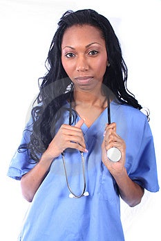 Americano medico lavoratore infermiera medico.