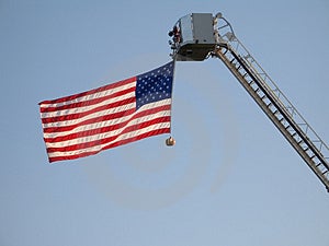 Stock Photo - Ladder Flag